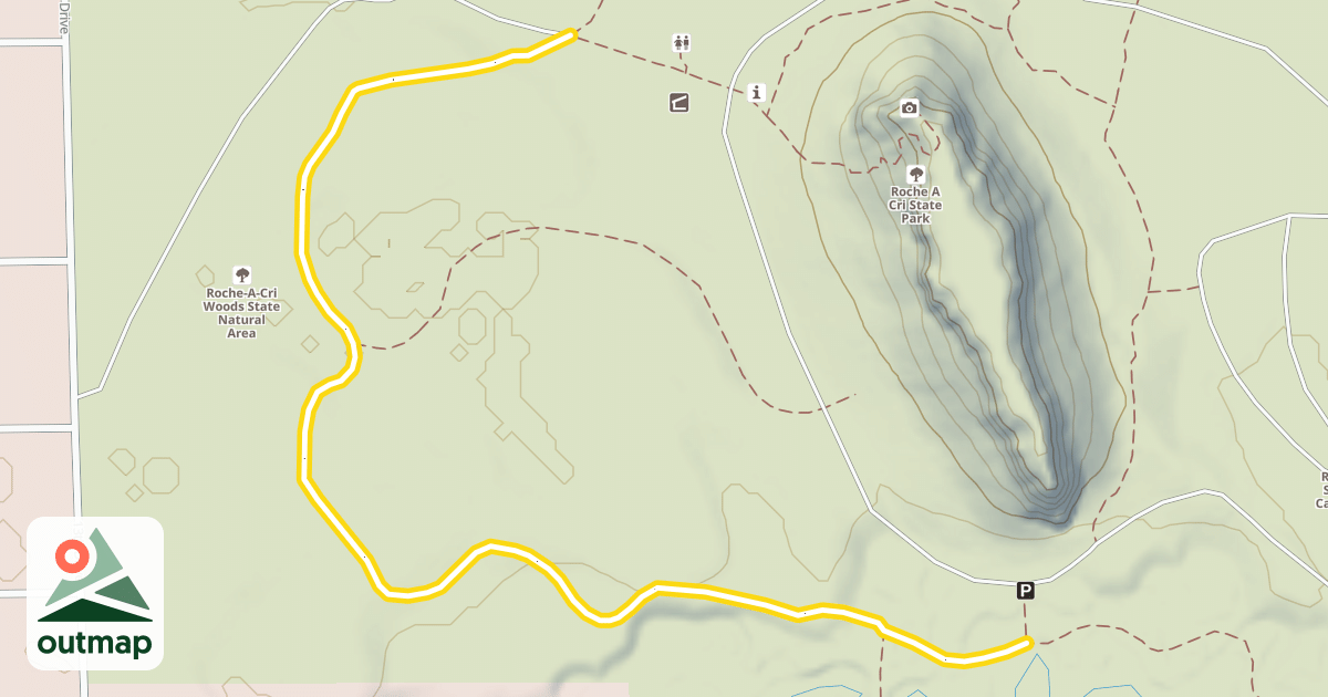 Map of Acorn Trail (3.55 mi)