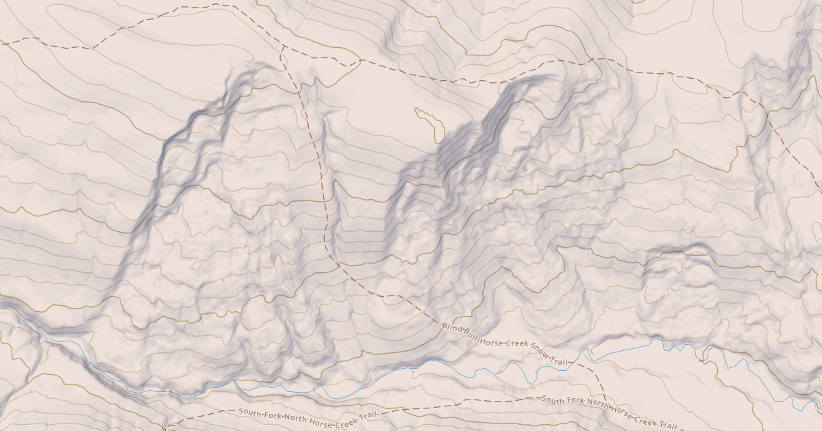 Map preview of Blind Bull/horse Creek (E)