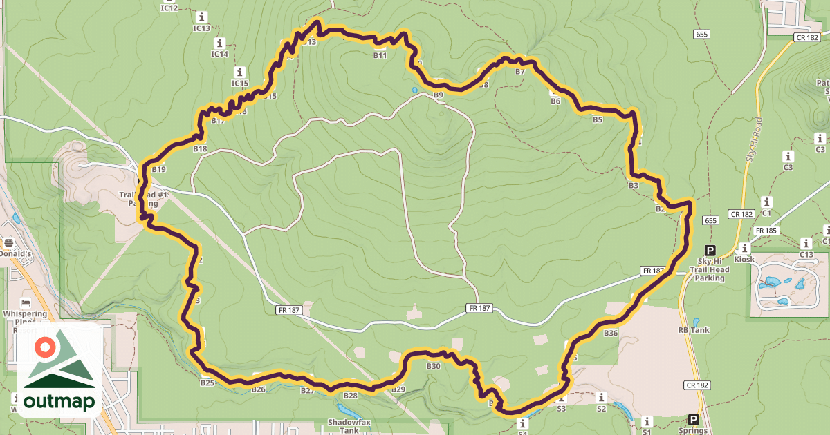 Map of Blue Ridge Trail