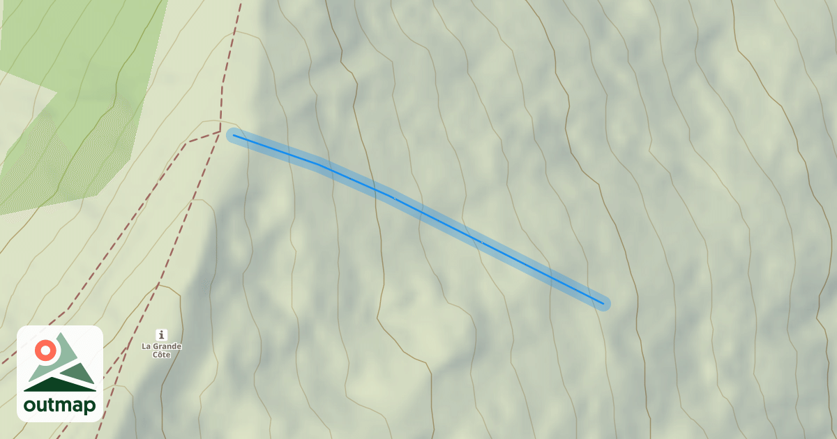 Map of Coq de bruyère