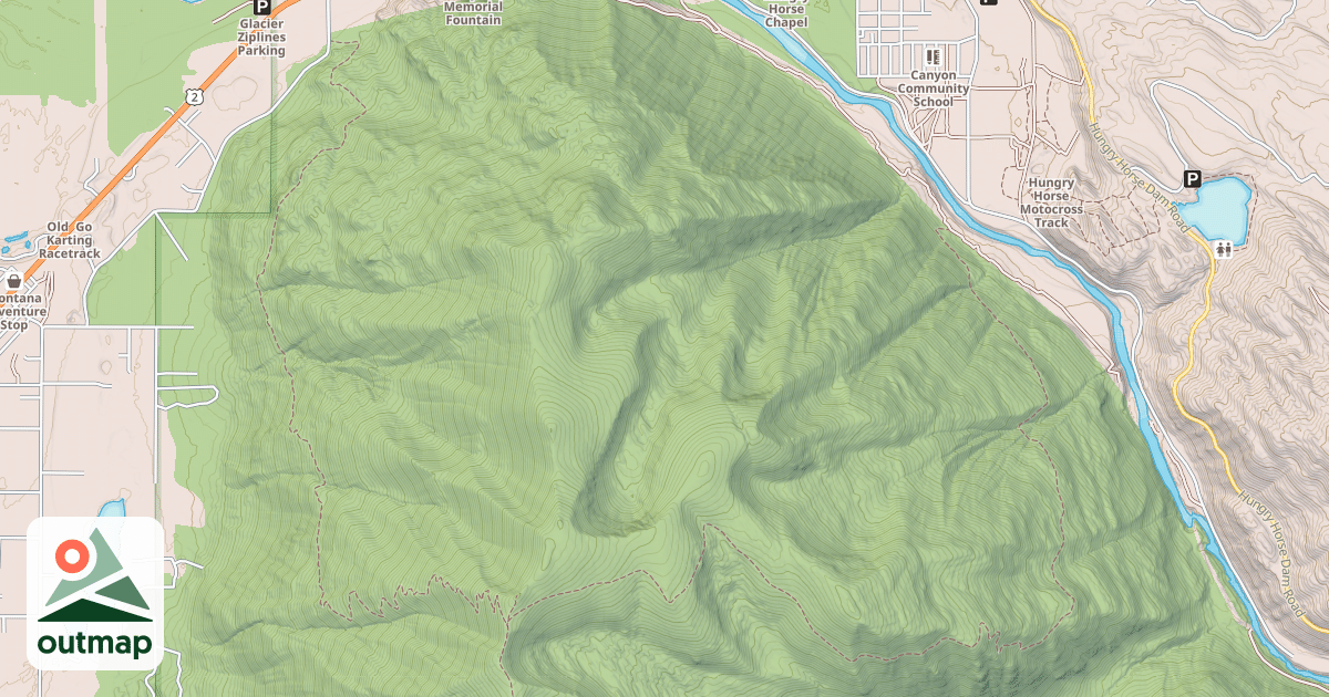 Map of Columbia Mtn. Loop