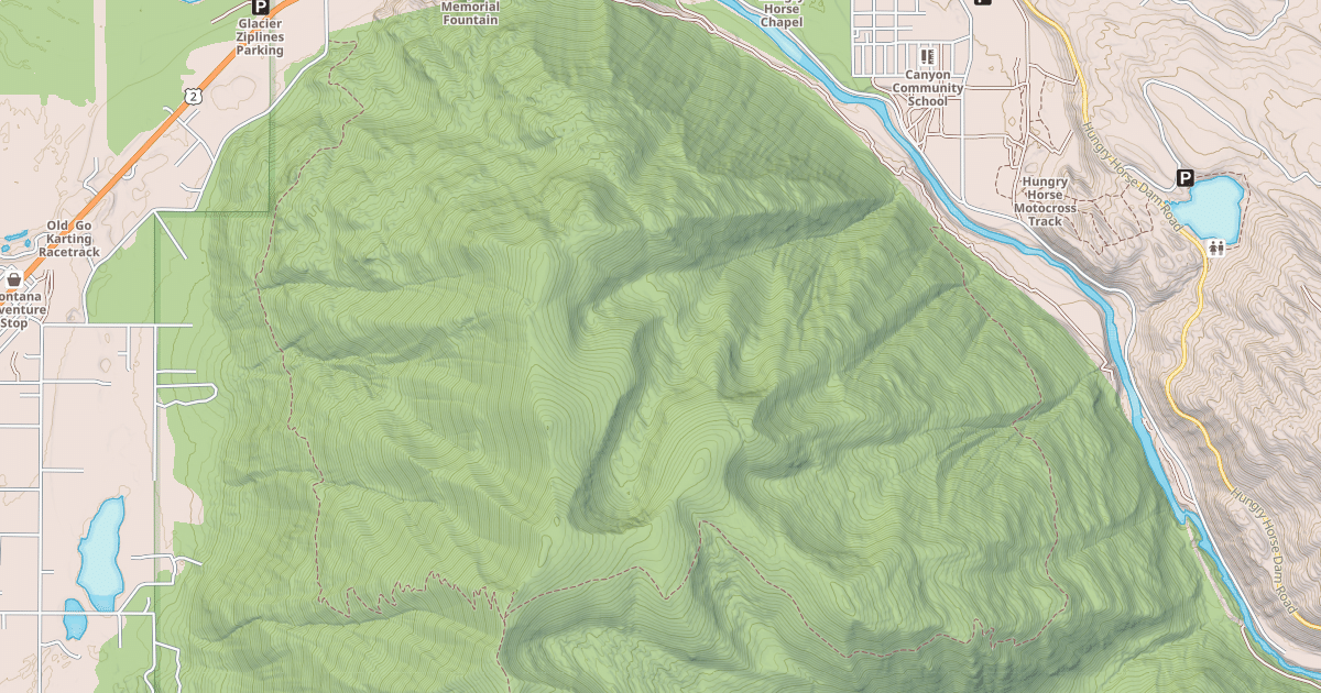 Map preview of Columbia Mtn. Loop