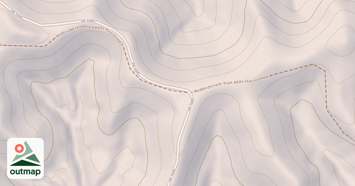 Map of USFS Motor Vehicle Use Map Trails 20735