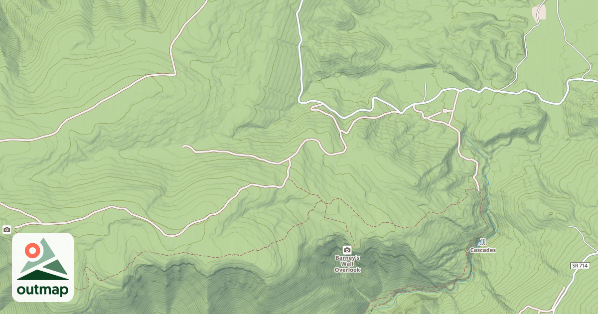 Map of BUTT MOUNTAIN