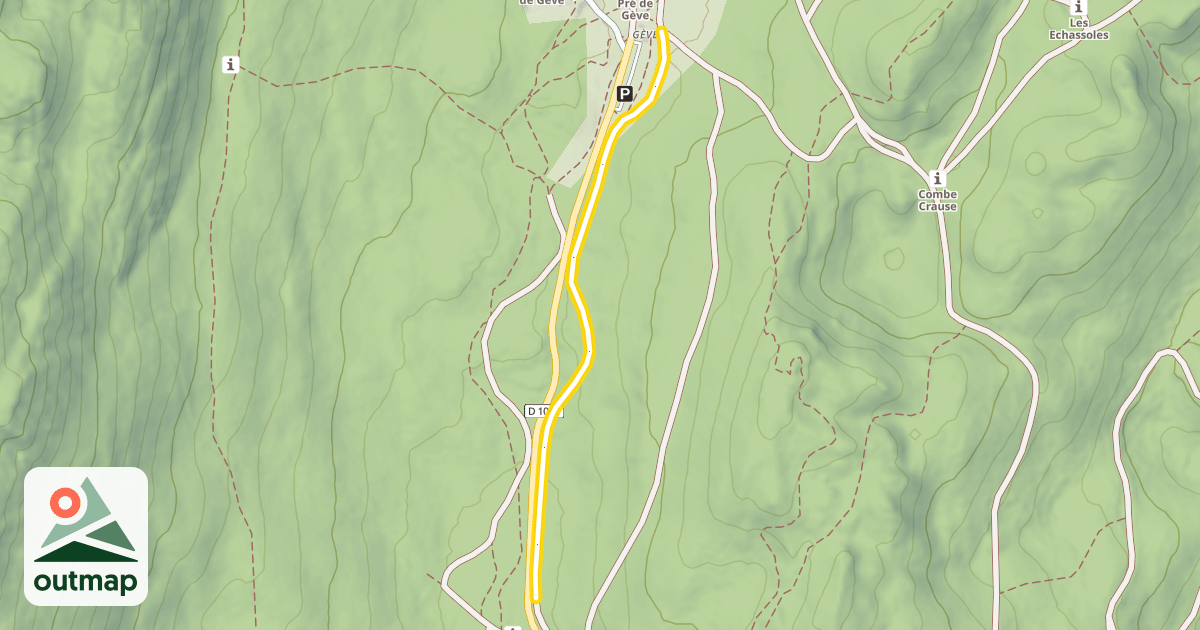 Map of Gève / Les Civières
