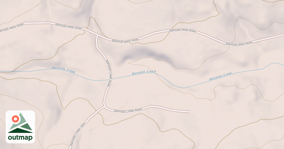 Map of BARTOLAS CREEK