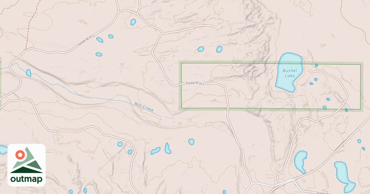 Map of BUSHEL LAKE