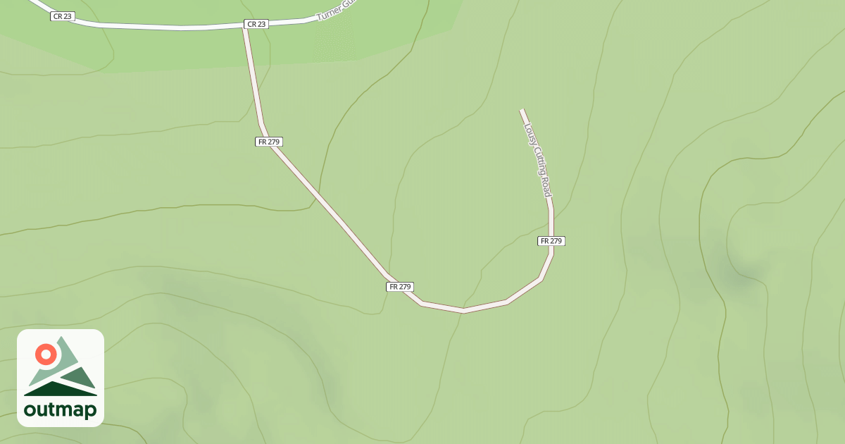 Map of LOUSY CUTTING