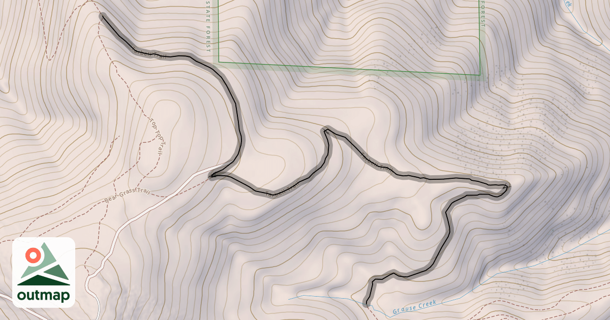 Map of Tarbell Trail