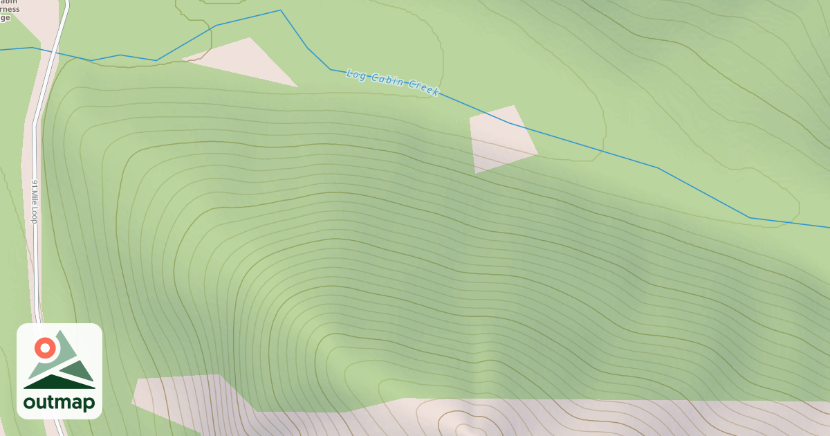 Map of Log Cabin Creek