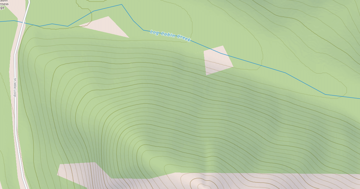 Map preview of Log Cabin Creek