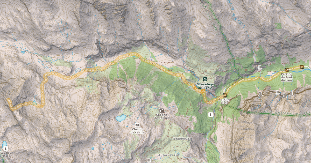 Map preview of Montagne du Chapan — Les Mensals