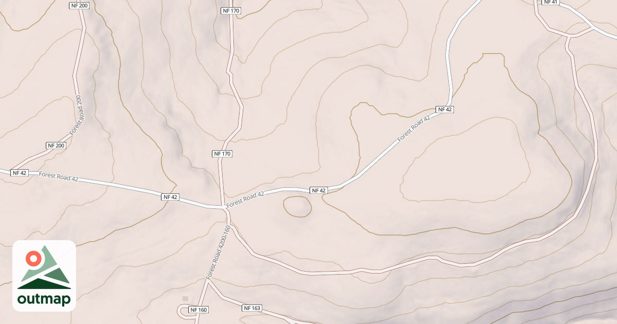 Map of USFS Motor Vehicle Use Map Trails 16910