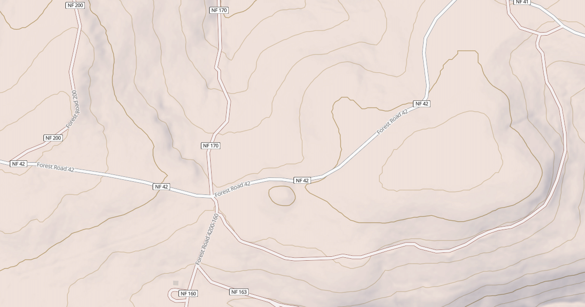 Map preview of USFS Motor Vehicle Use Map Trails 16910