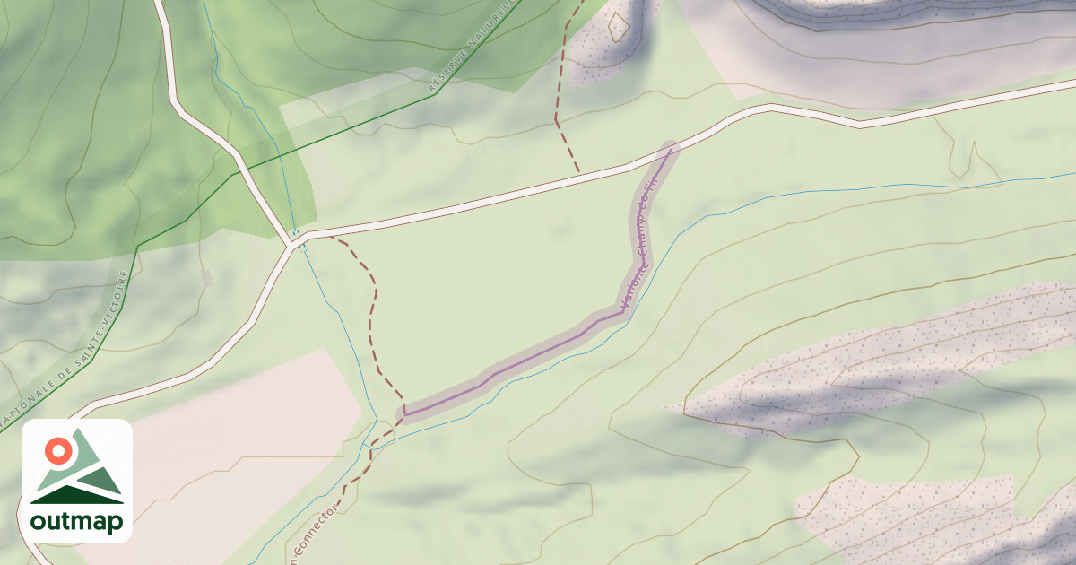 Map of Variante Champ de Tir