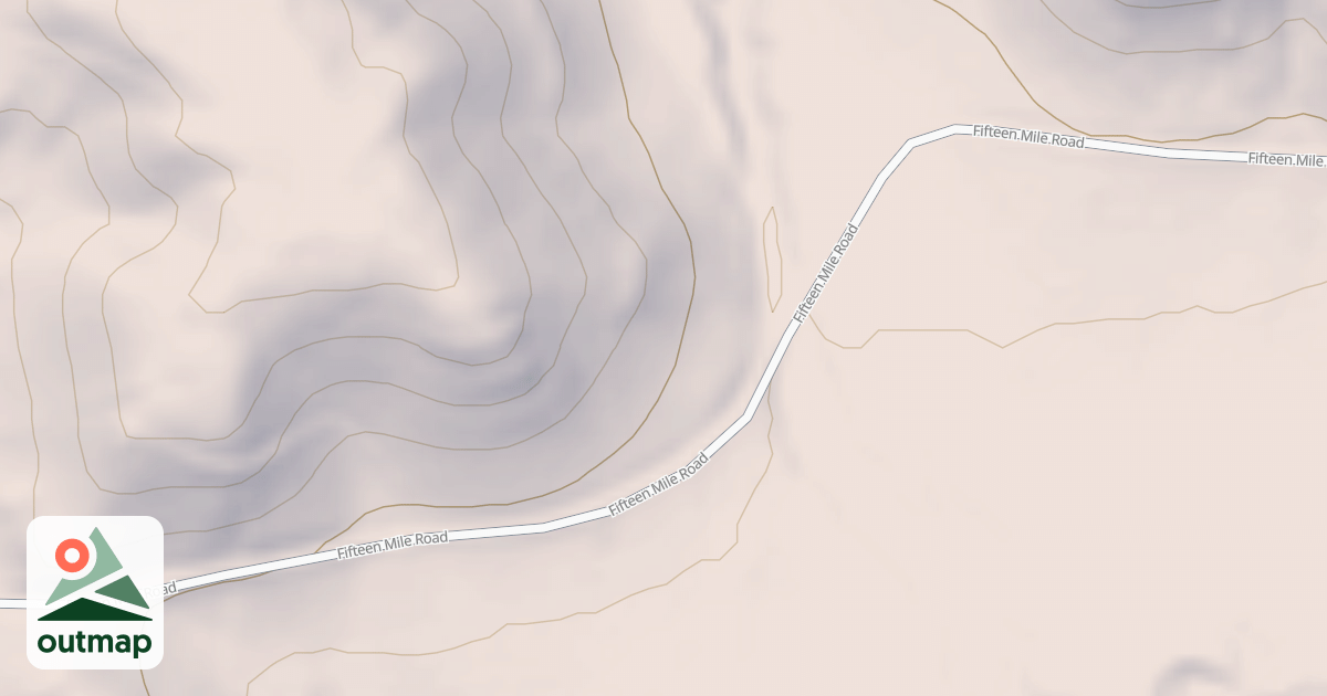 Map of FIFTEEN MILE