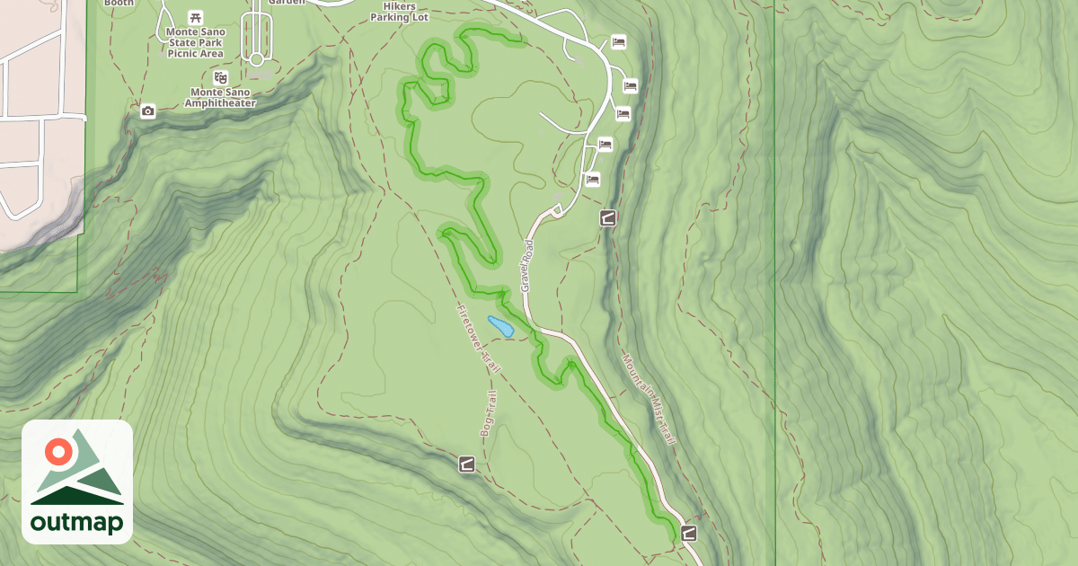 Map of Bucca Family Bike Trail