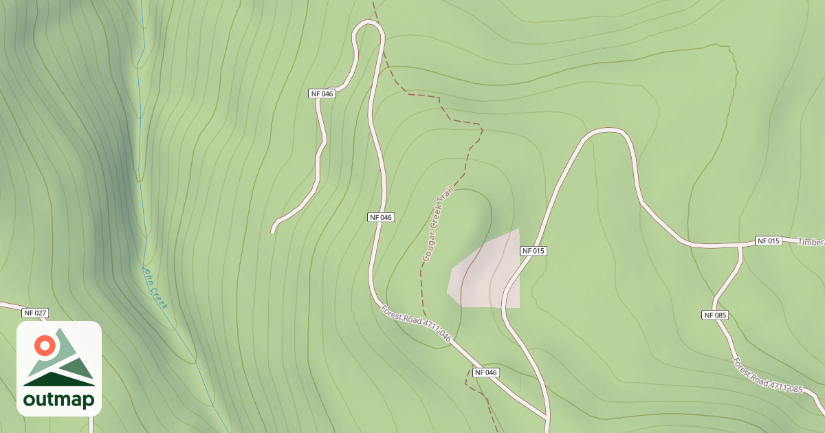 Map of USFS Motor Vehicle Use Map Trails 16044