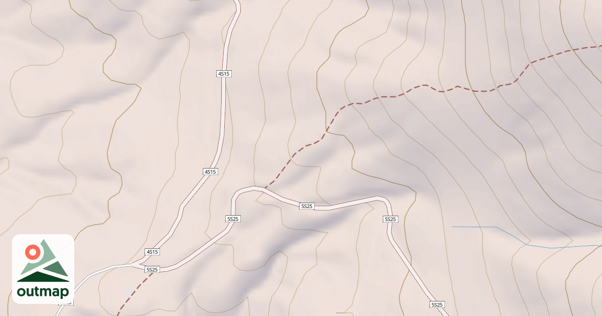 Map of FOOTMAN RIDGE T1