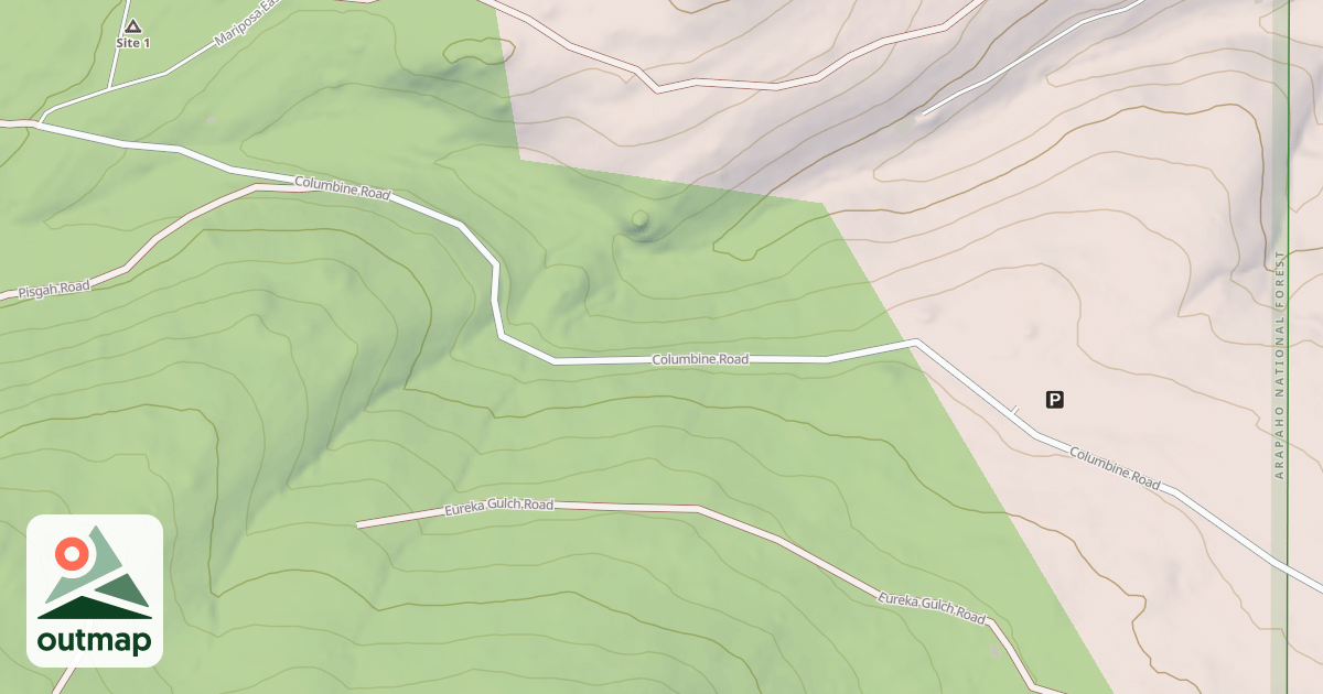 Map of COLUMBINE ROAD