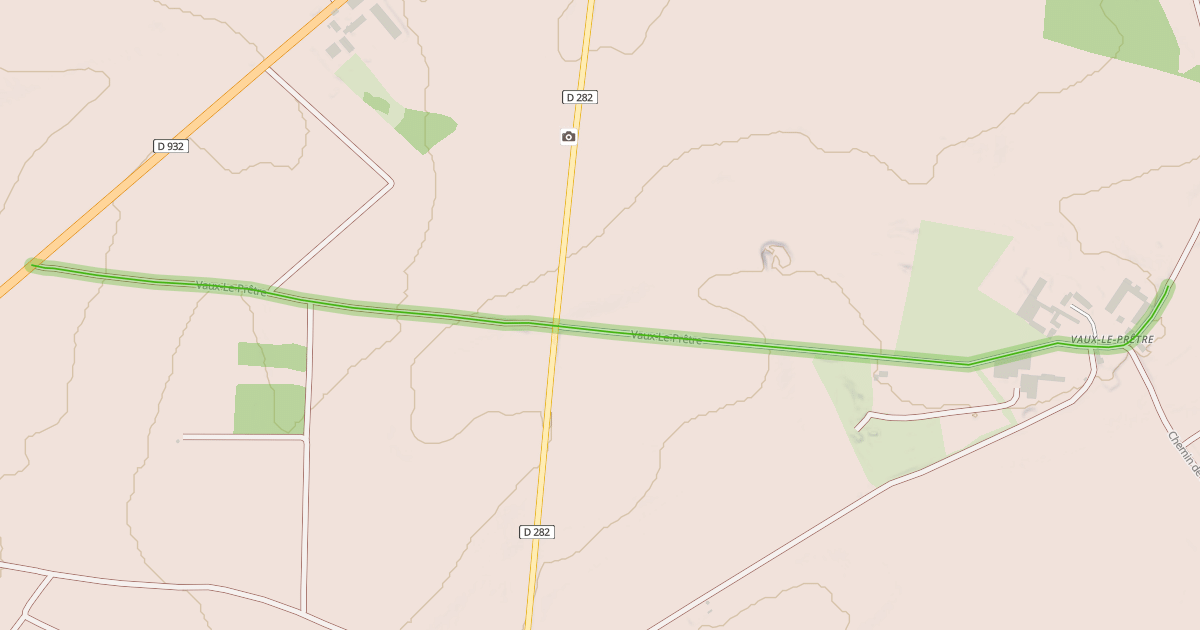 Map preview of Vaux-Le-Prêtre