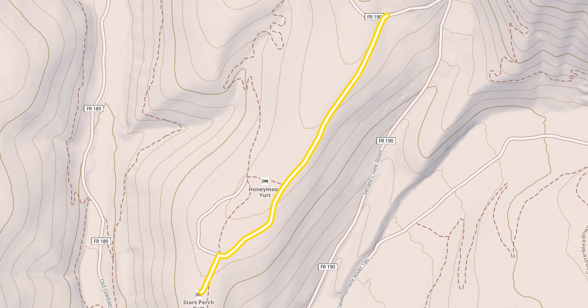 Map preview of Senate Creek Spur A