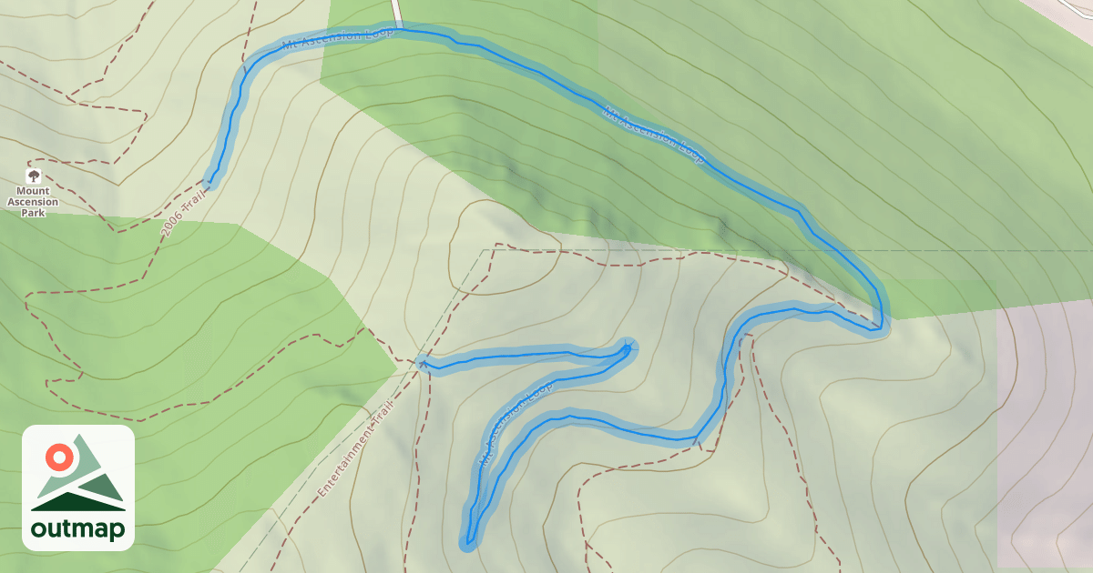 Map of Mt Ascension Loop