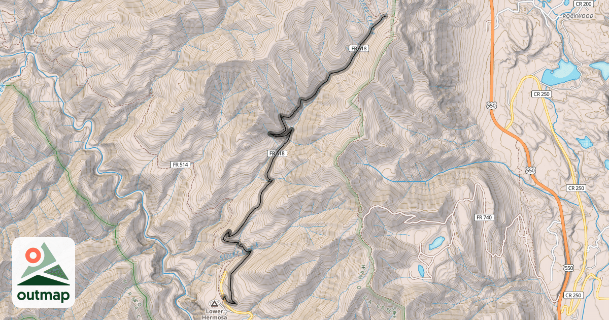Map of Jones Creek Trail