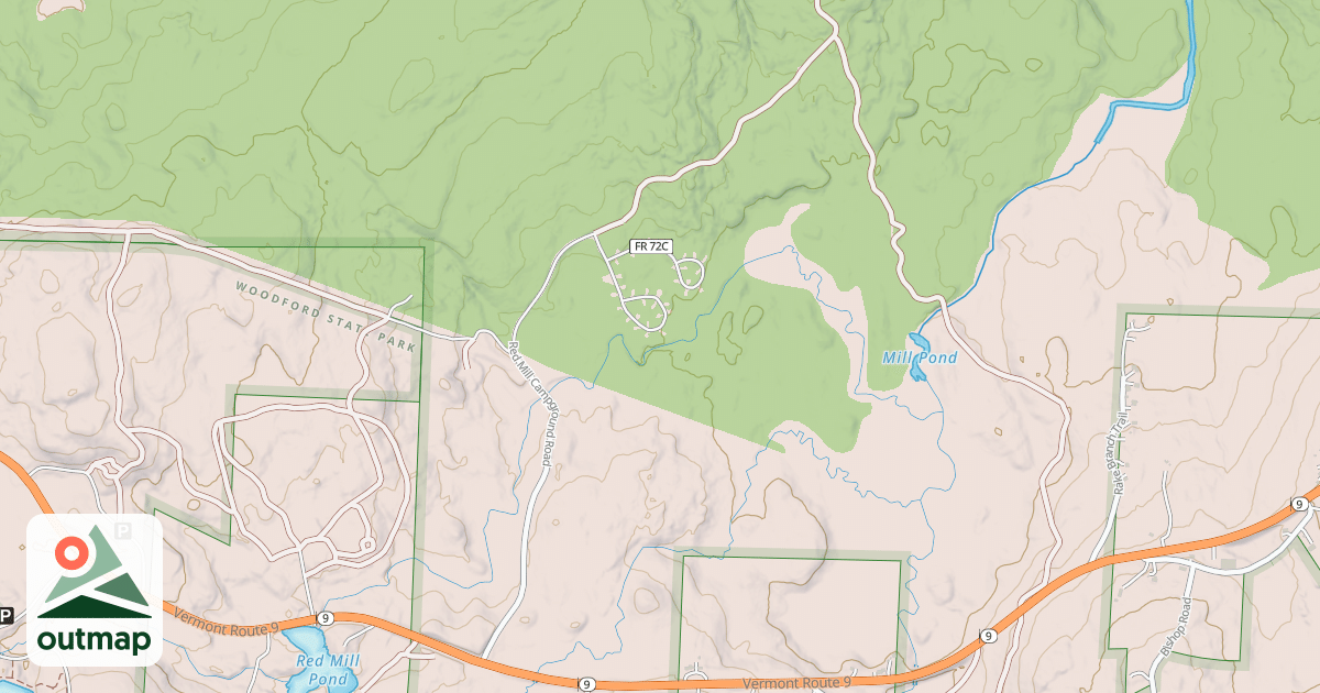 Map of Red Mill Access