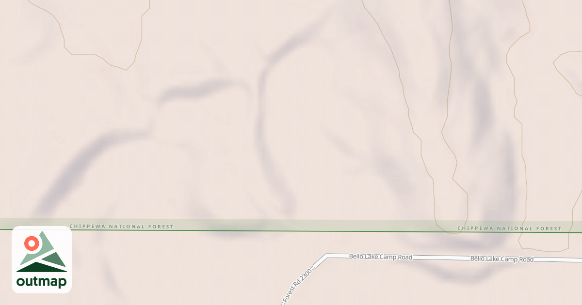 Map of BELLO LAKE CAMP SPUR B