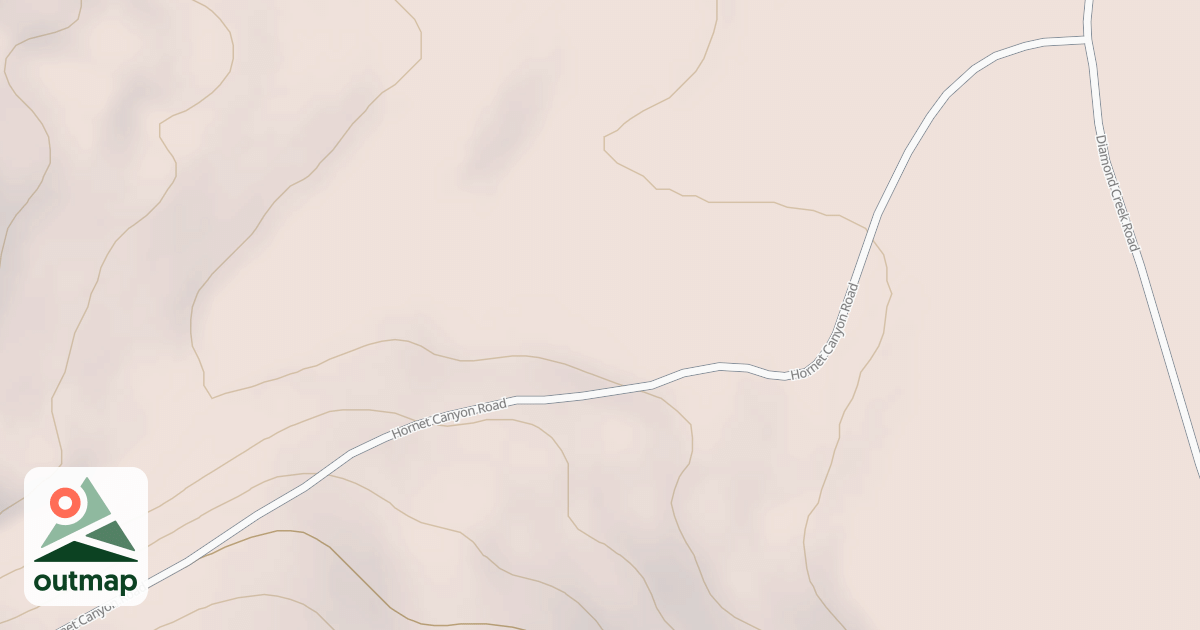 Map of DIAMOND CREEK BENCH