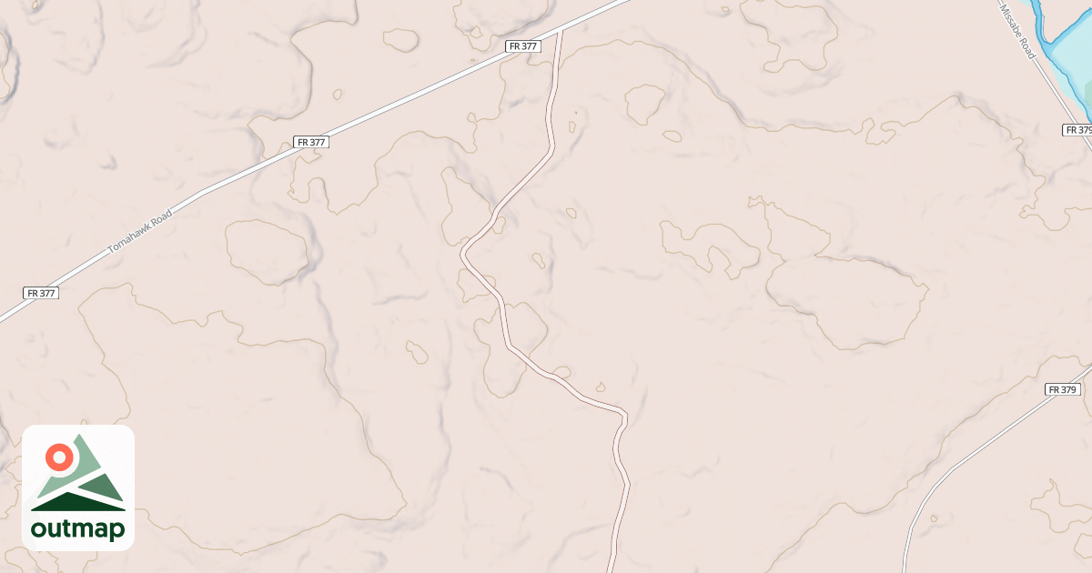 Map of NORTHWEST SPUR B