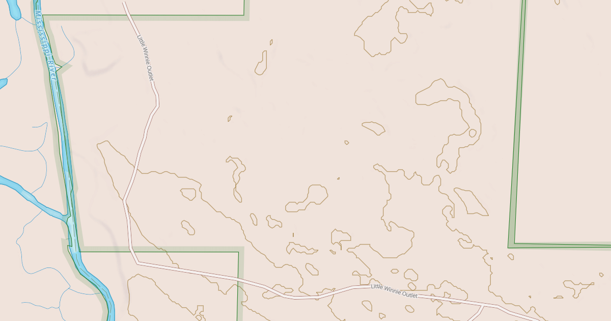 Map preview of EAST LITTLE WINNIE OUTLET