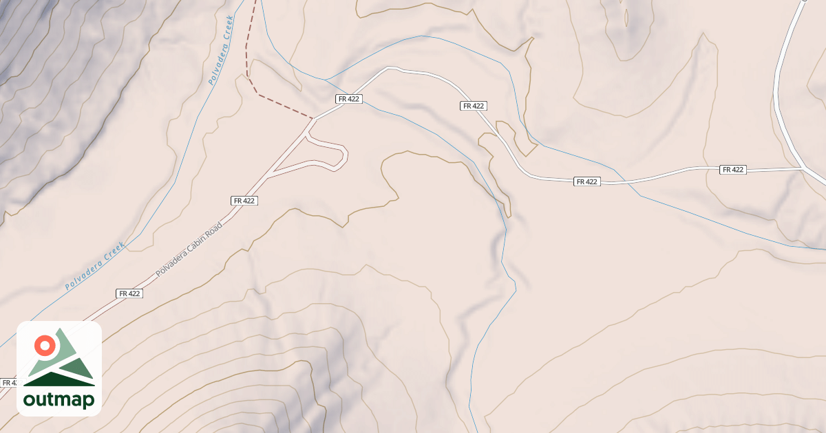 Map of POLVADERA CABIN