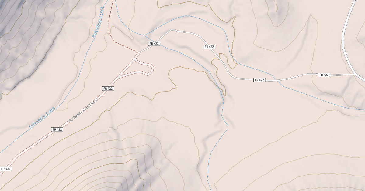 Map preview of POLVADERA CABIN