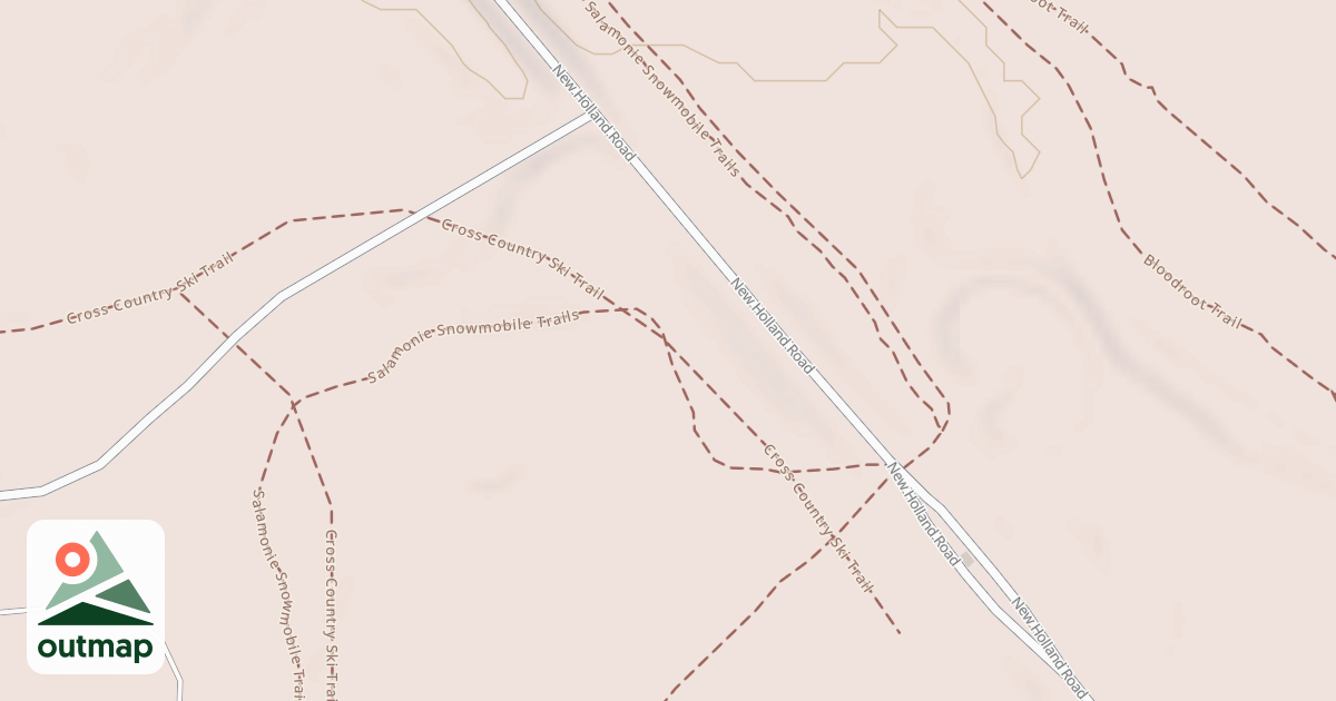 Map of Salamonie Snowmobile Trail