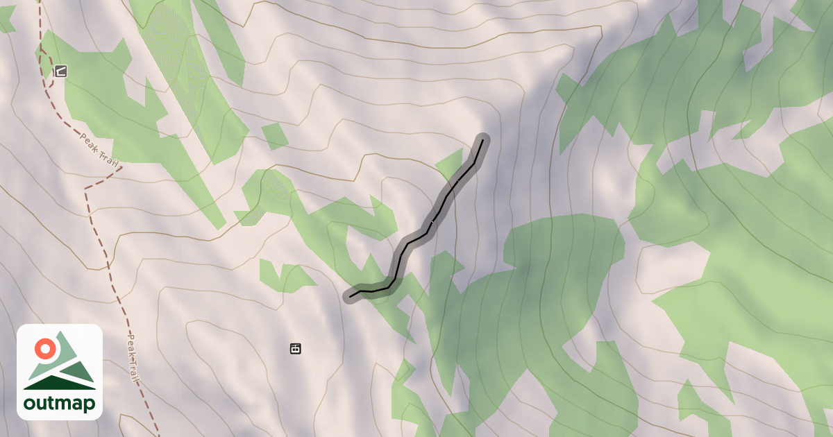 Map of Headwall Ridge Traverse