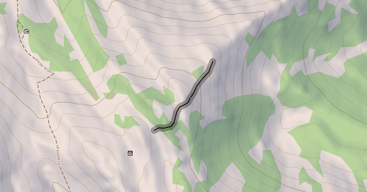 Map preview of Headwall Ridge Traverse