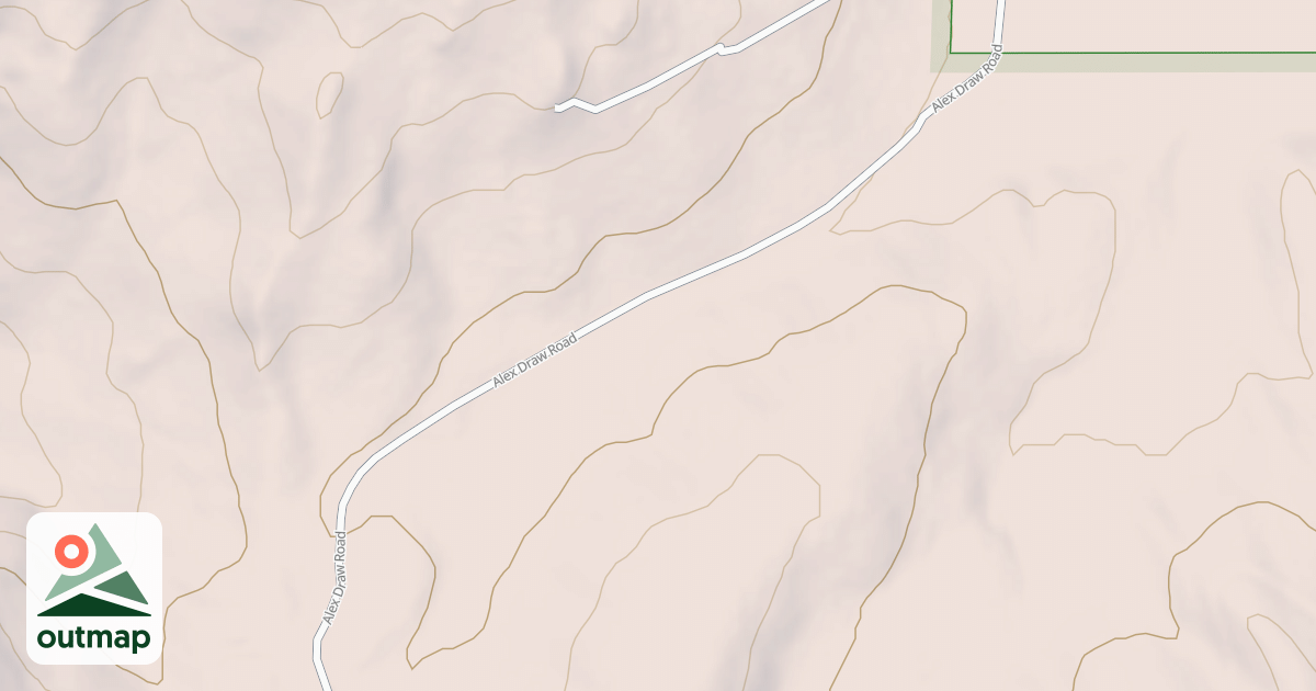 Map of ALEX DRAW SPUR 1