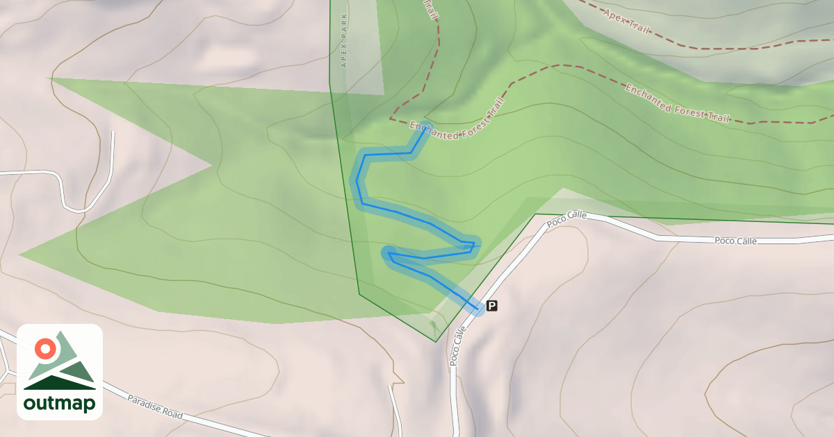Map of Poco Calle Trail