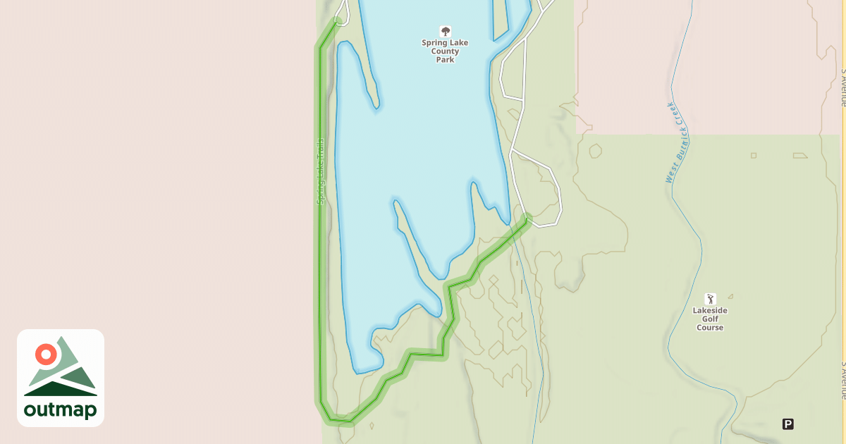 Map of Spring Lake Trails
