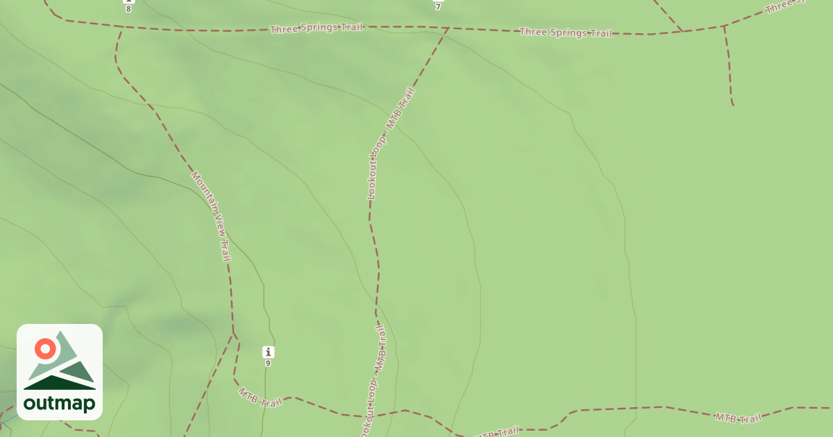 Map of Blue Knob State Park Trails