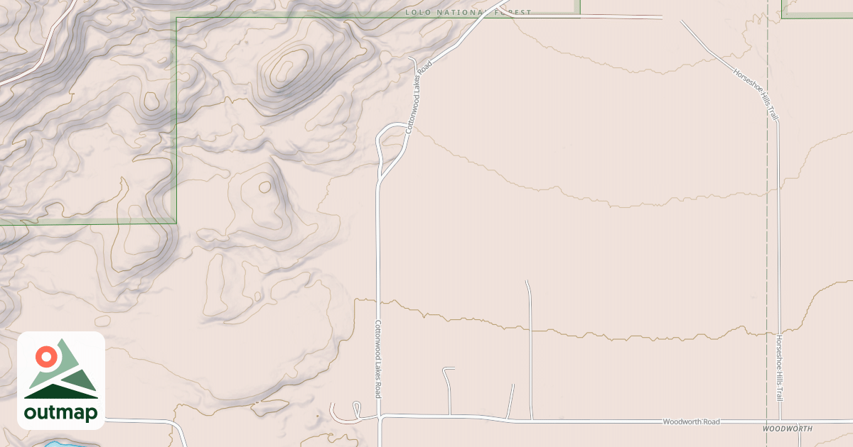 Map of LOWER COTTONWOOD