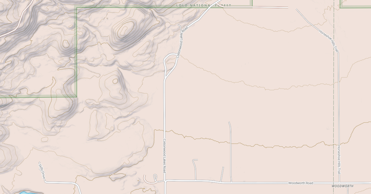 Map preview of LOWER COTTONWOOD