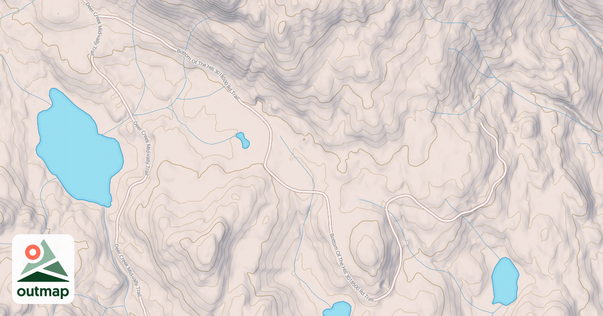 Map of Bottom Of The Hill  3018500 Rd