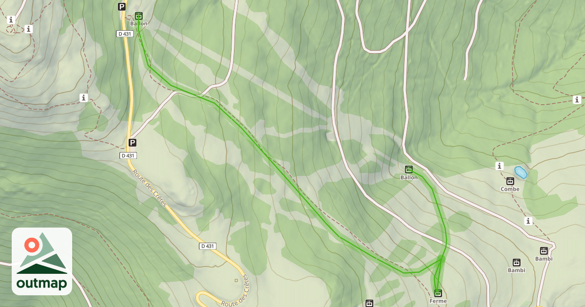 Map of La Bleue