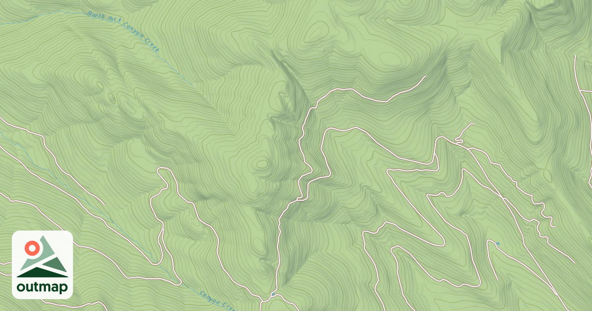 Map of CANYON DIVIDE