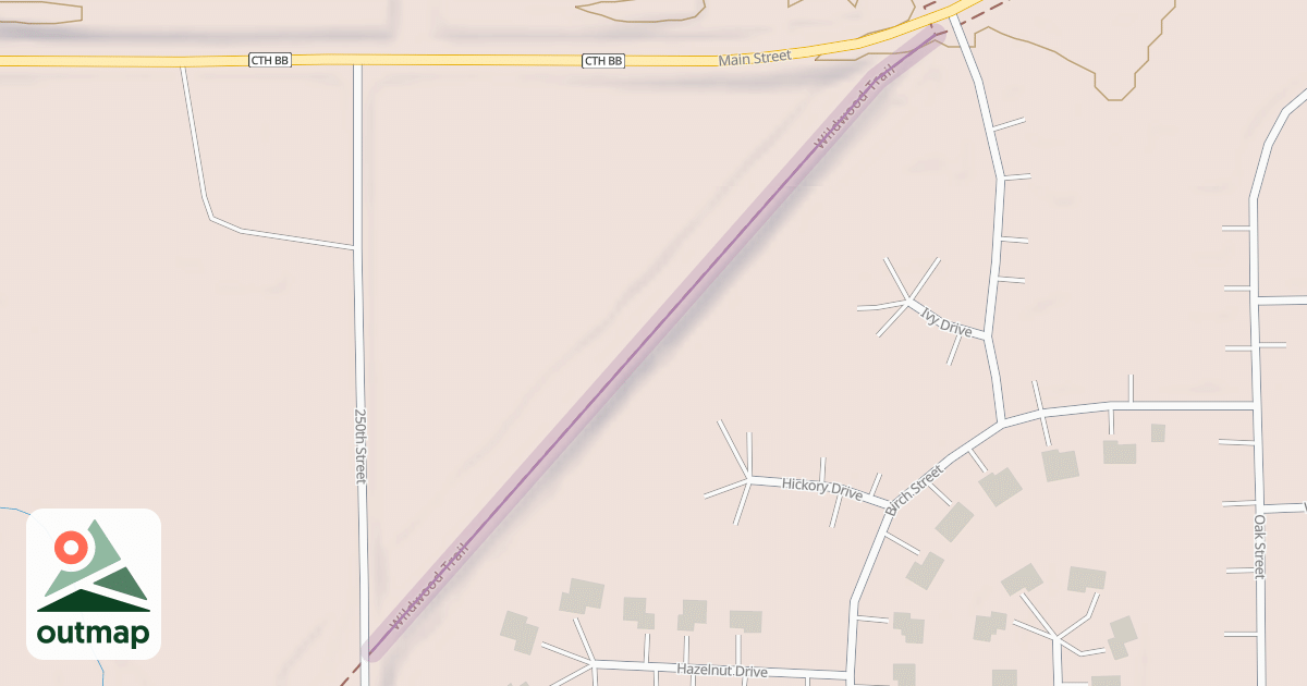 Map of Wildwood Trail