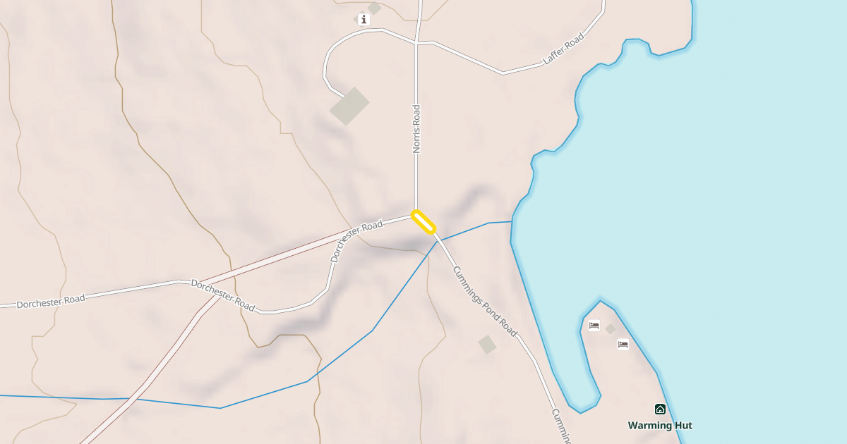 Map preview of Cummings Pond Road