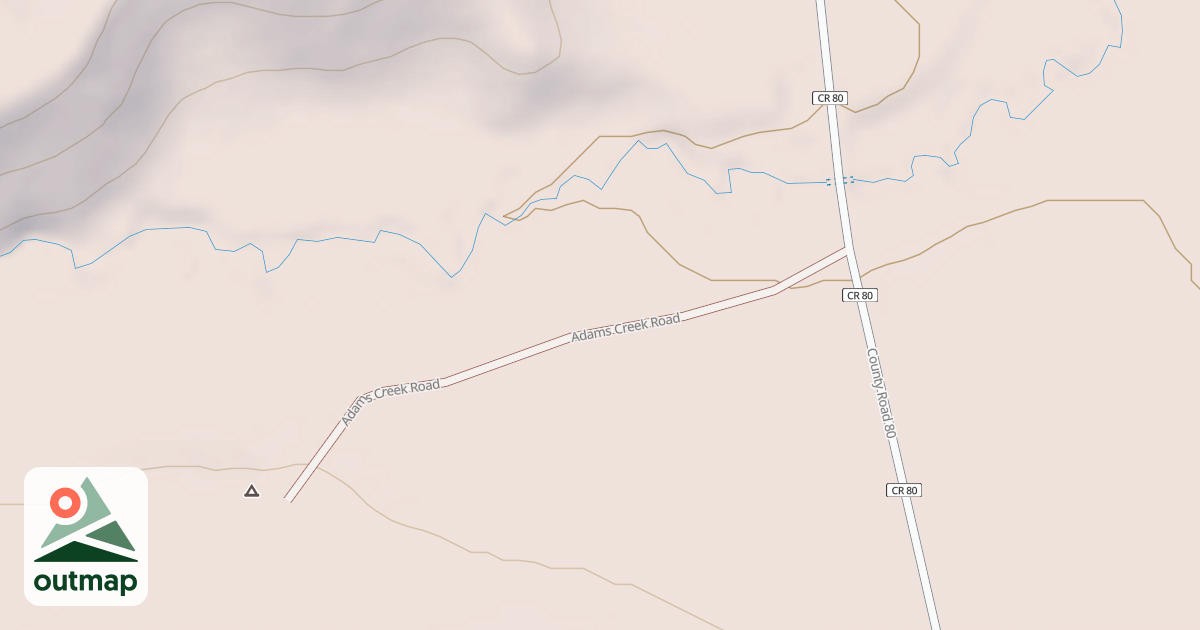 Map of ADAMS CREEK